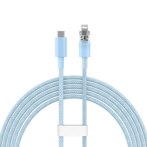 Kabel Baseus Explorer Series USB-C/Lightning 2m 20W (niebieski)
