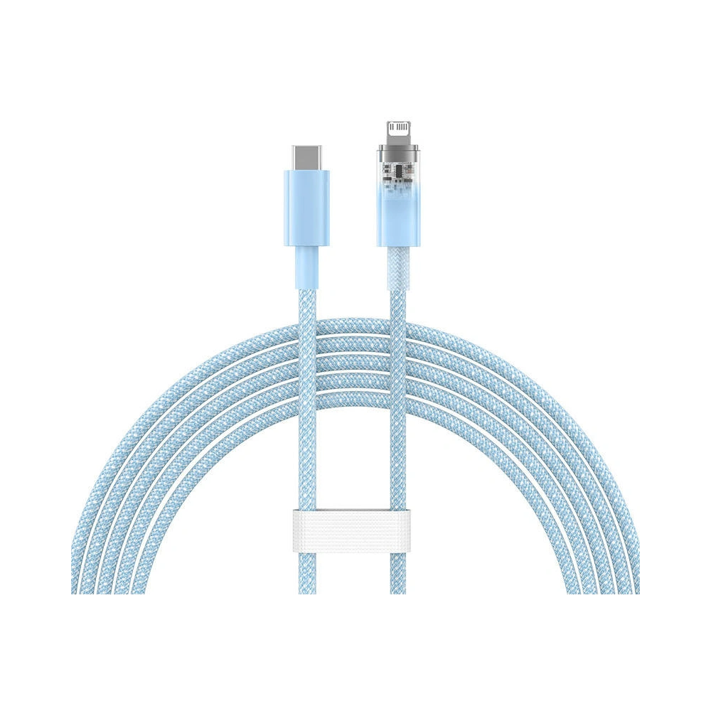 Hurtownia GSM - Cablul Baseus Explorer Series USB-C/Lightning 2m 20W (albastru) - BSU4326 - {ean13} - Hurt