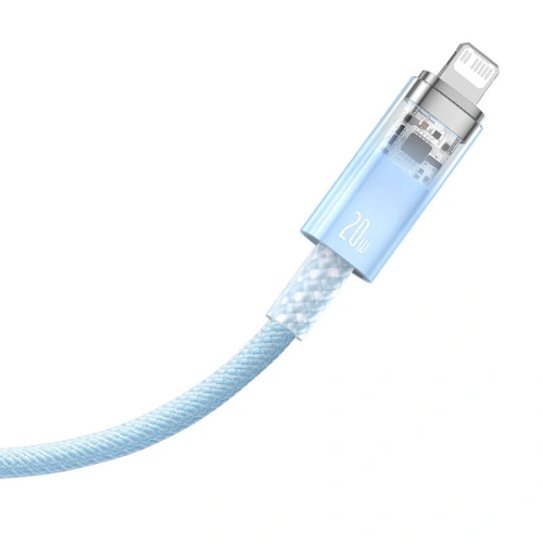 Kabel Baseus Explorer Series USB-C/Lightning 2m 20W (niebieski)