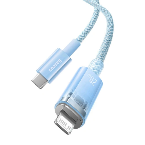 Kabel Baseus Explorer Series USB-C/Lightning 2m 20W (niebieski)