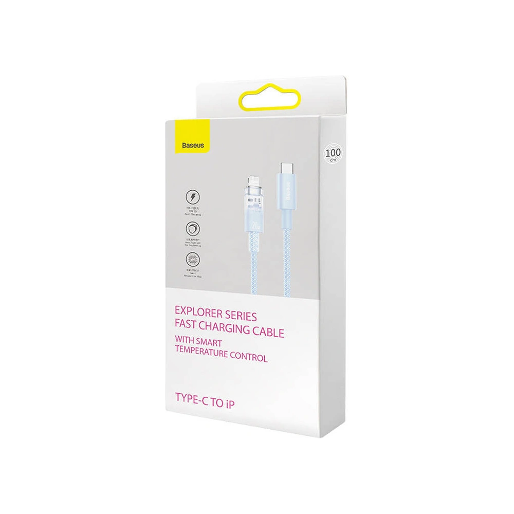 Hurtownia GSM - Kábel Baseus Explorer Series USB-C/Lightning 2m 20W (kék) - BSU4326 - {ean13} - Hurt