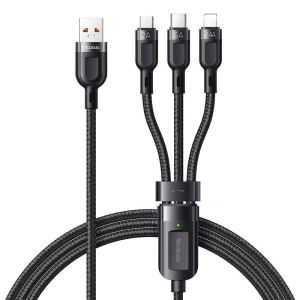 Hurtownia GSM - Kábel 3w1 Mcdodo CA-0930 USB-A/USB-C - Lightning - microUSB 6A, 1.2m (fekete) - MDD116 - {ean13} - Hurt