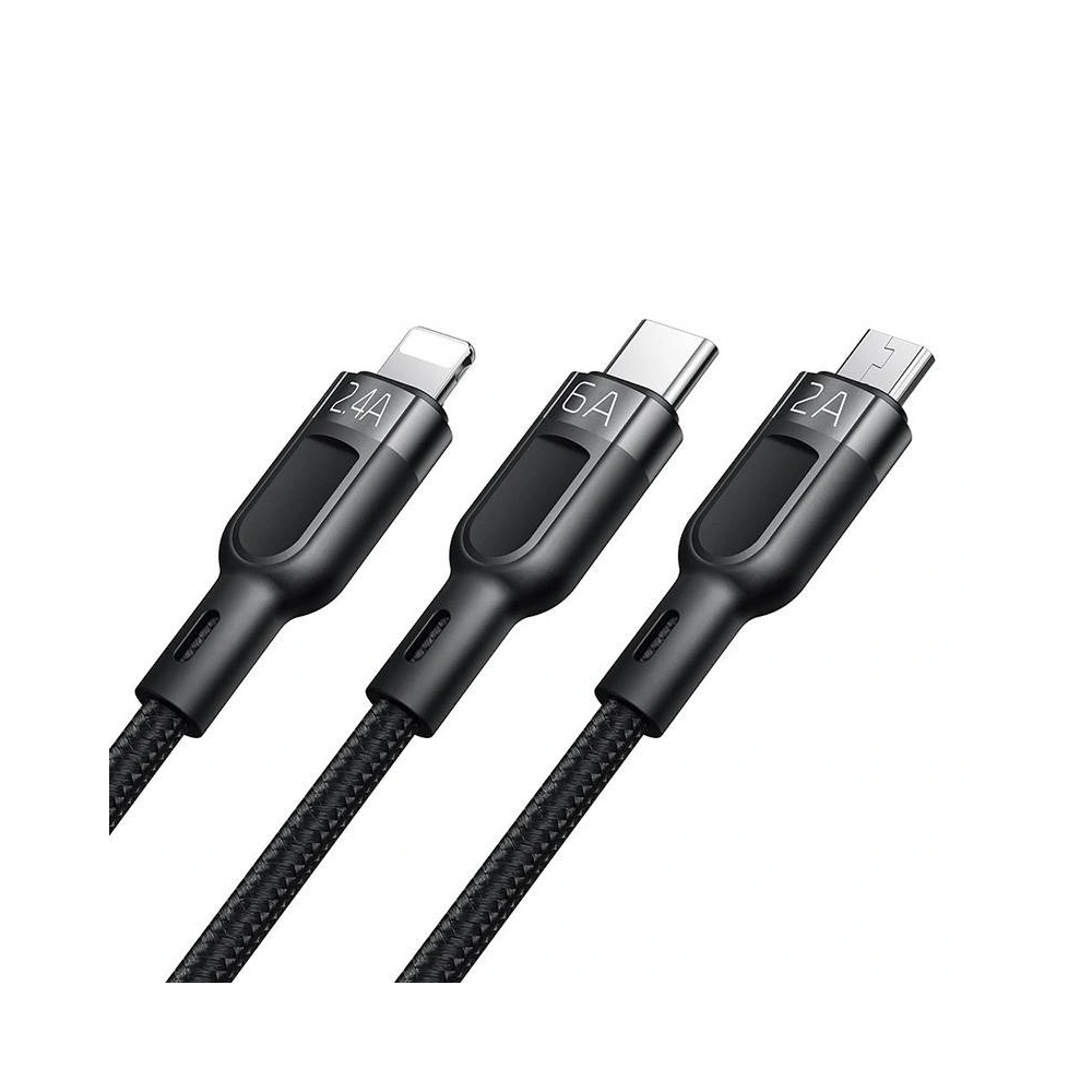 Hurtownia GSM - Kabel 3w1 Mcdodo CA-0930 USB-A/USB-C - Lightning - microUSB 6A, 1.2m (černý) - MDD116 - {ean13} - Hurt
