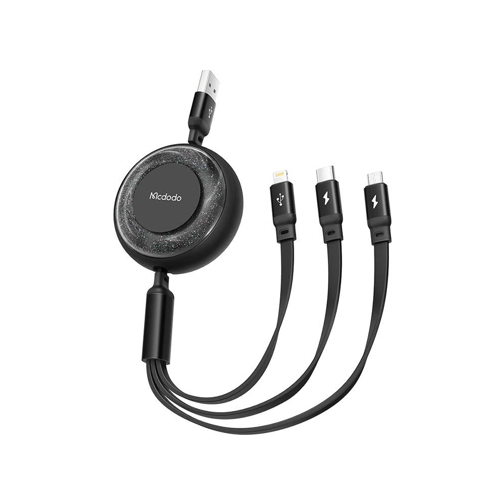 Hurtownia GSM - Kabel 3w1 Mcdodo CA-3570 USB-A/USB-C - Lightning - microUSB 1.2m (černý) - MDD126 - {ean13} - Hurt