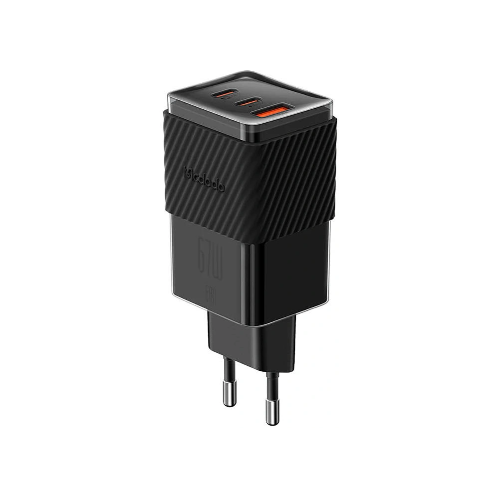 Hurtownia GSM - Netzteil Mcdodo CH-1501 GaN 2x USB-C, USB-A 65W (schwarz) - MDD127 - {ean13} - Hurt