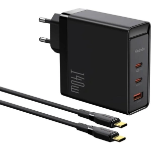 Hurtownia GSM - Síťová nabíječka Mcdodo CH-2913 GaN 2x USB-C, USB-A 140W (černá) - MDD129 - {ean13} - Hurt