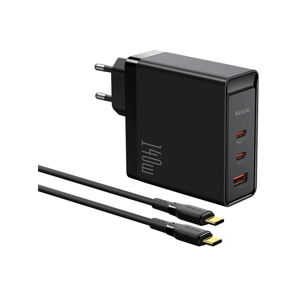 Hurtownia GSM - Netzteil Mcdodo CH-2913 GaN 2x USB-C, USB-A 140W (schwarz) - MDD129 - {ean13} - Hurt