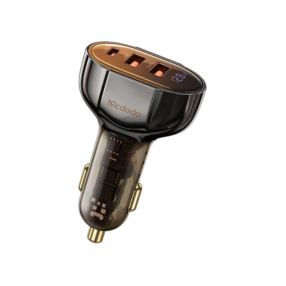 Hurtownia GSM - Autós töltő Mcdodo CC-2300, 2xUSB-A + USB-C, kijelzővel, 100W (fekete) - MDD135 - {ean13} - Hurt