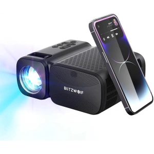 Hurtownia GSM - Projektor LED BlitzWolf BW-V3 Mini, Wi-Fi + Bluetooth (czarny) - BLZ563 - {ean13} - Hurt