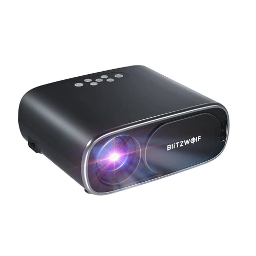 Projektor LED BlitzWolf BW-V4 1080p, Wi-Fi + Bluetooth (czarny)