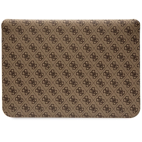 Etui Guess Sleeve GUCS14PS4SGW 14 cali brązowy/brown 4G Stripe Metal Logo