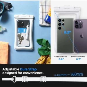 Hurtownia GSM - Vízálló tok Spigen A610 Univerzális Vízálló Úszó Tok Fehér - SPN2882 - {ean13} - Hurt