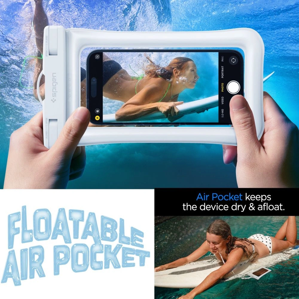 Hurtownia GSM - Wasserdichte Hülle Spigen A610 Universal Waterproof Float Case Weiß - SPN2882 - {ean13} - Hurt