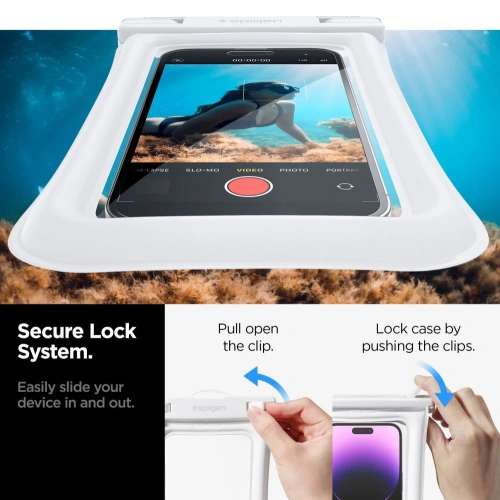 Etui wodoszczelne Spigen A610 Universal Waterproof Float Case White