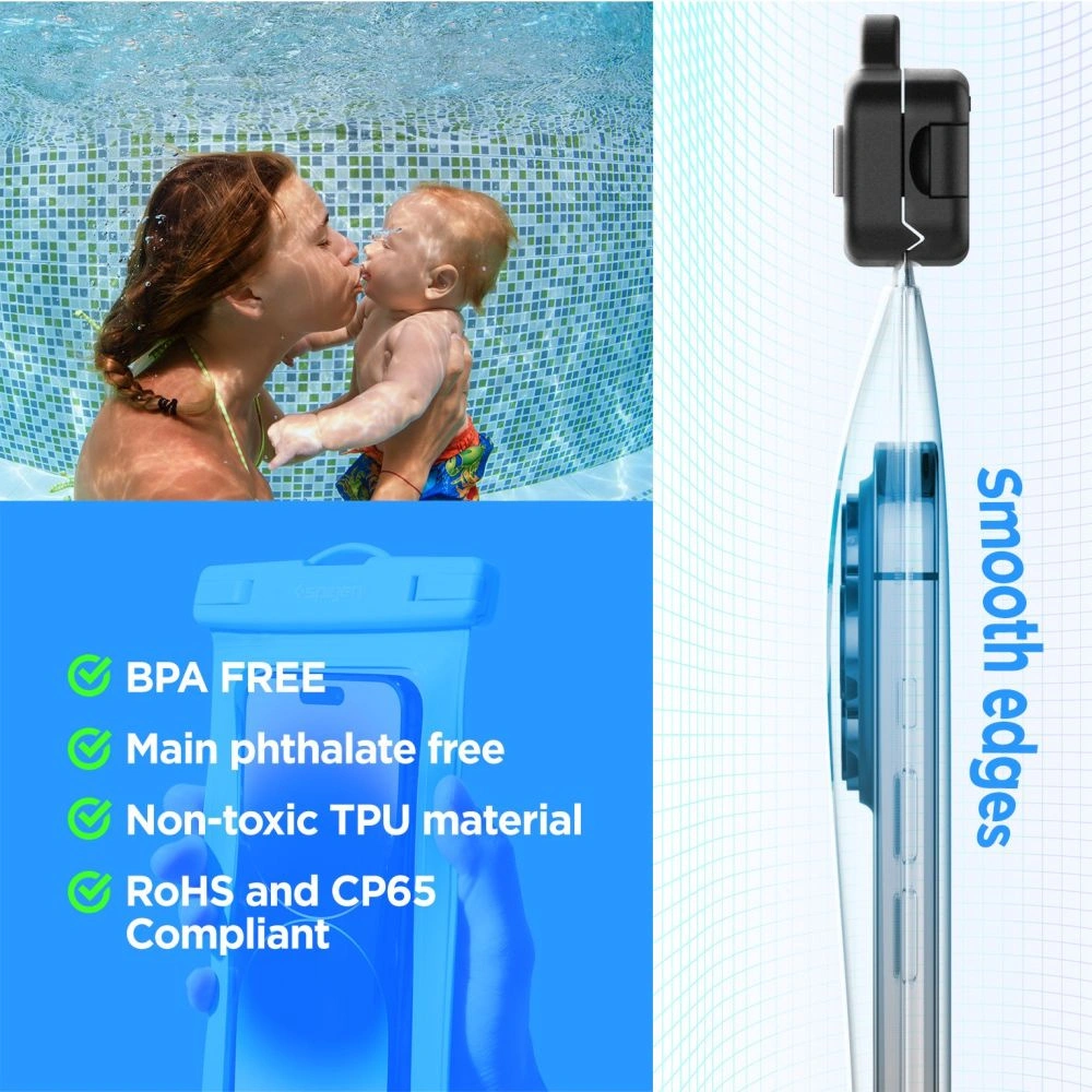 Hurtownia GSM - Wasserdichtes Etui Spigen A601 Universelles Wasserdichtes Gehäuse Mint - SPN2883 - {ean13} - Hurt