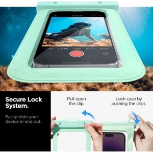 Hurtownia GSM - Wasserdichtes Etui Spigen A601 Universelles Wasserdichtes Gehäuse Mint - SPN2883 - {ean13} - Hurt