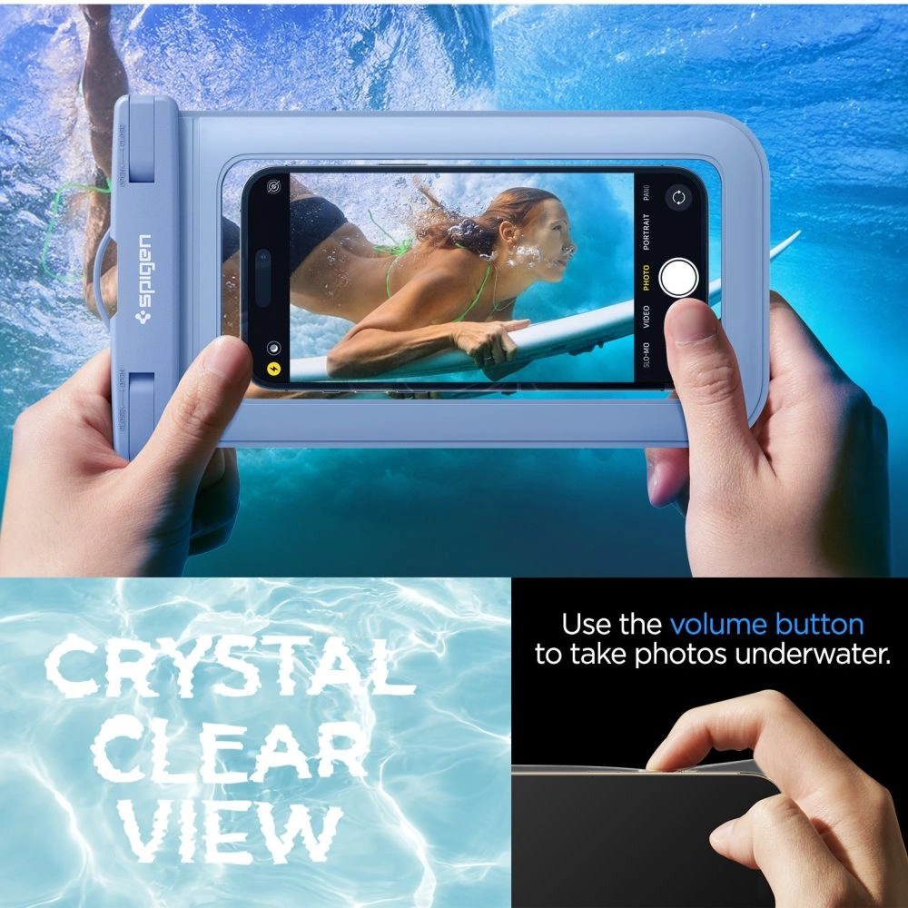 Hurtownia GSM - Wasserdichtes Etui Spigen A601 Universal Waterproof Case Aqua Blau - SPN2884 - {ean13} - Hurt
