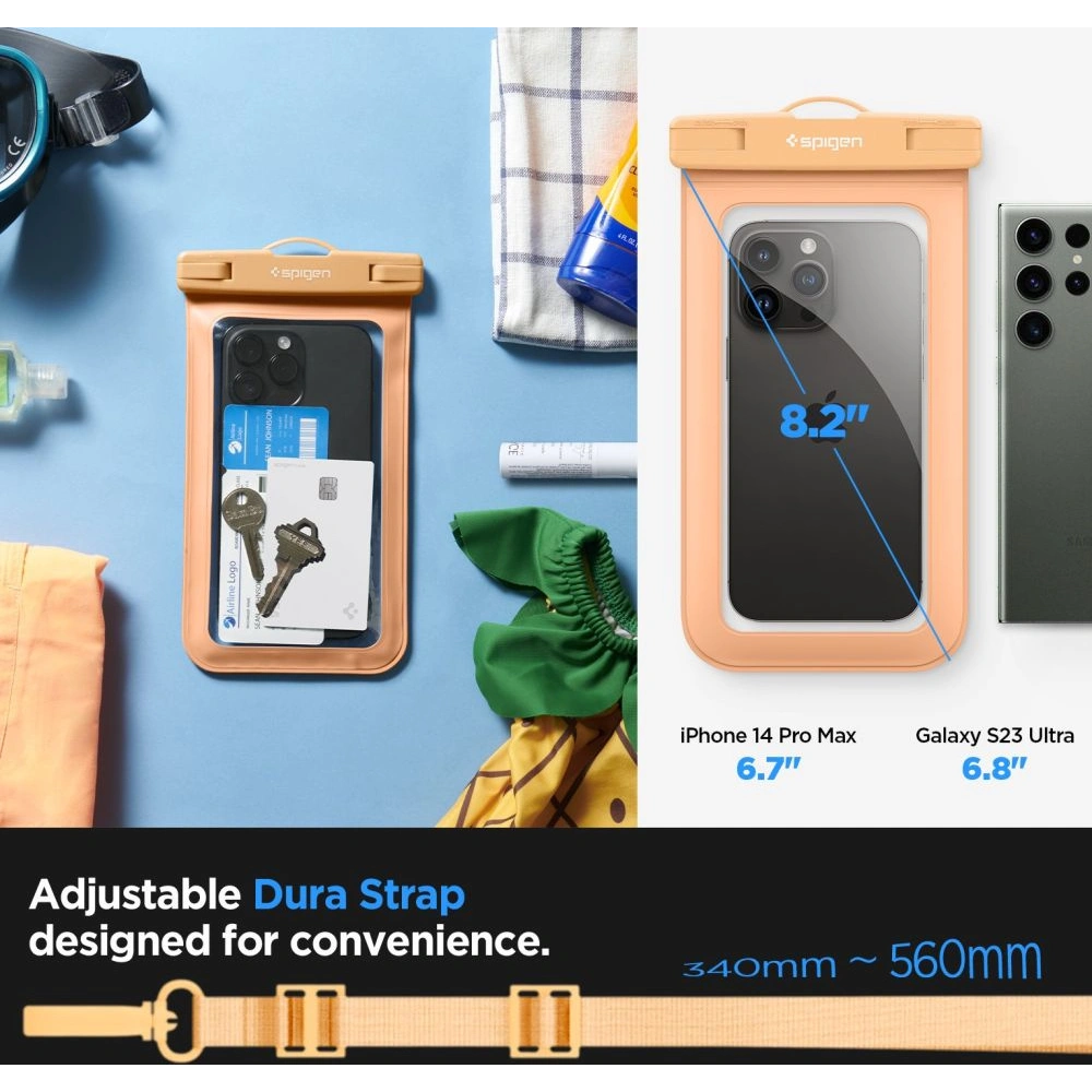 Hurtownia GSM - Wasserdichtes Etui Spigen A601 Universal Waterproof Case Apricot - SPN2885 - {ean13} - Hurt