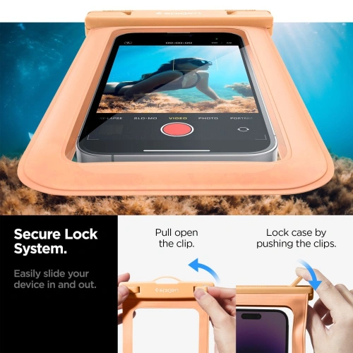 Etui wodoszczelne Spigen A601 Universal Waterproof Case Apricot
