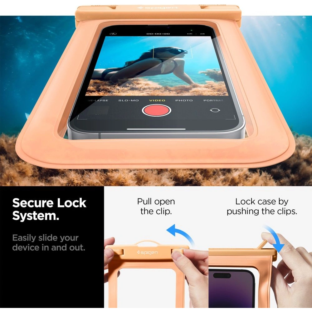 Hurtownia GSM - Etui impermeabil Spigen A601 Universal Waterproof Case Apricot - SPN2885 - {ean13} - Hurt