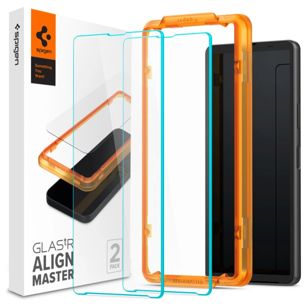 Hurtownia GSM - Gehärtetes Glas Spigen GLAS.tR AlignMaster Sony Xperia 10 V Klar [2 PACK] - SPN2887 - {ean13} - Hurt