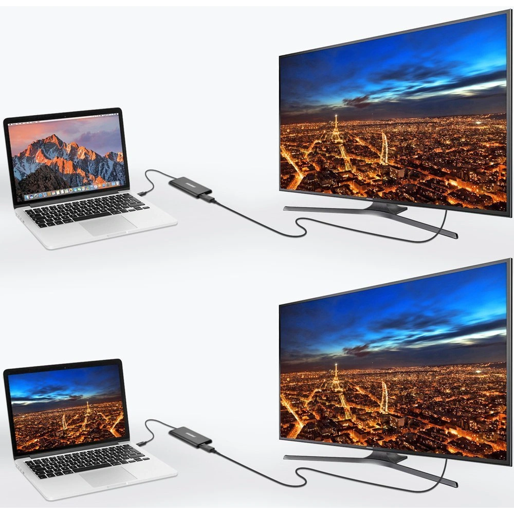 Hurtownia GSM - Adaptér HUB Choetech HUB-D03 USB-C Thunderbolt 3 (40Gbps)/2xDisplayPort 4K 60Hz černý - CHT65 - {ean13} - Hurt