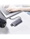 Hurtownia GSM - Adaptér HUB Choetech HUB-M15 9w1 USB-C/3xUSB 3.2 Gen 1 - čtečka karet SD a TF - HDMI 4K 30Hz - VGA Full HD 60Hz - USB-C - RJ45 šedý - CHT66 - {ean13} - Hurt