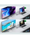 Hurtownia GSM - Adapter HUB Choetech HUB-M15 9w1 USB-C/3xUSB 3.2 Gen 1 - cititor de carduri SD și TF - HDMI 4K 30Hz - VGA Full HD 60Hz - USB-C - RJ45 gri - CHT66 - {ean13} - Hurt