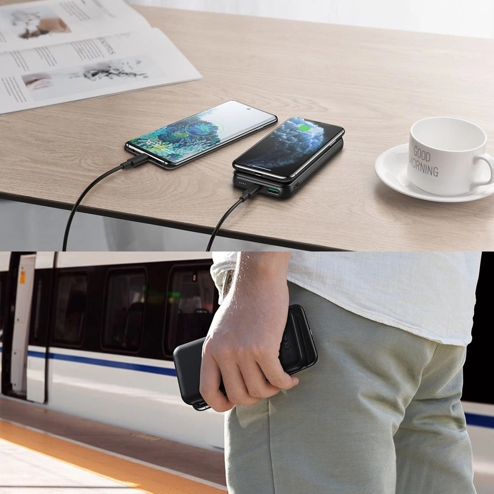 Hurtownia GSM - Powerbank Choetech B650 10000mAh 18W QC PD USB-A/USB-C vezeték nélküli Qi töltéssel 10W fekete - CHT67 - {ean13} - Hurt