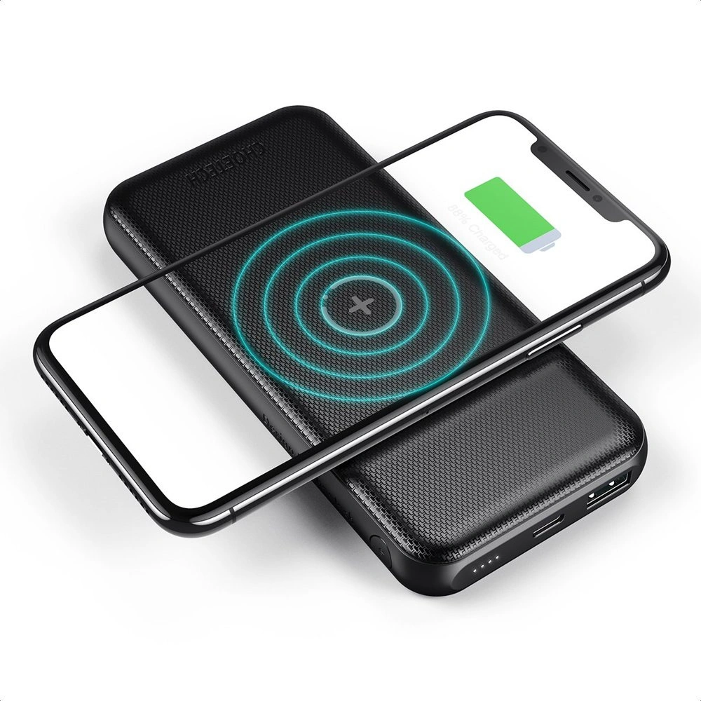 Hurtownia GSM - Powerbank Choetech B650 10000mAh 18W QC PD USB-A/USB-C vezeték nélküli Qi töltéssel 10W fekete - CHT67 - {ean13} - Hurt