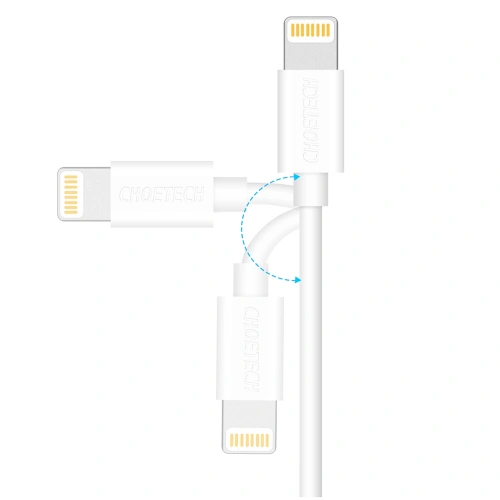 Kabel Choetech IP0026 MFI USB-A/Lightning 1,2m biały