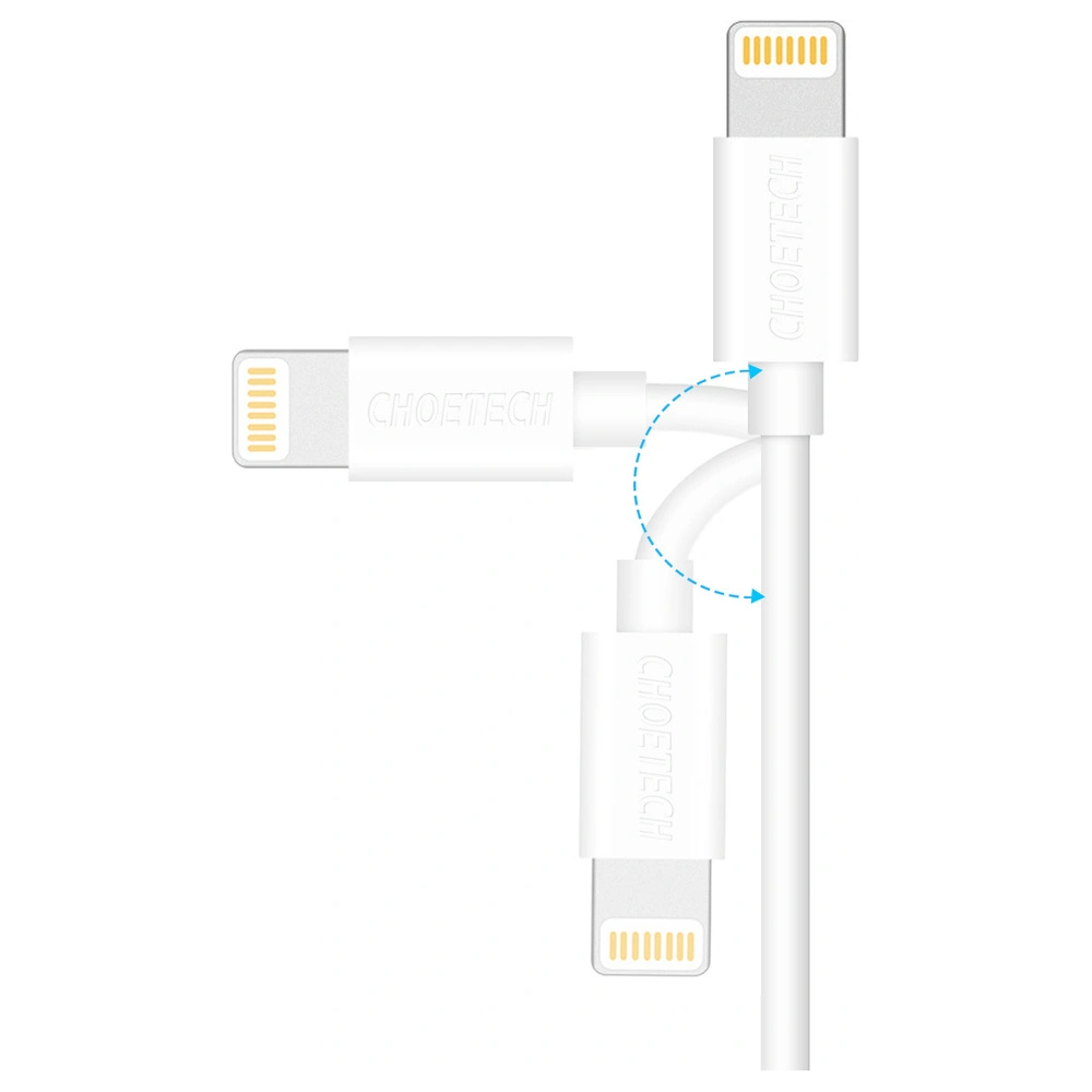 Hurtownia GSM - Cablul Choetech IP0026 MFI USB-A/Lightning 1,2m alb - CHT69 - {ean13} - Hurt
