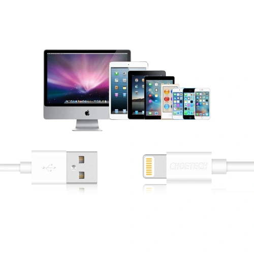Kabel Choetech IP0026 MFI USB-A/Lightning 1,2m biały