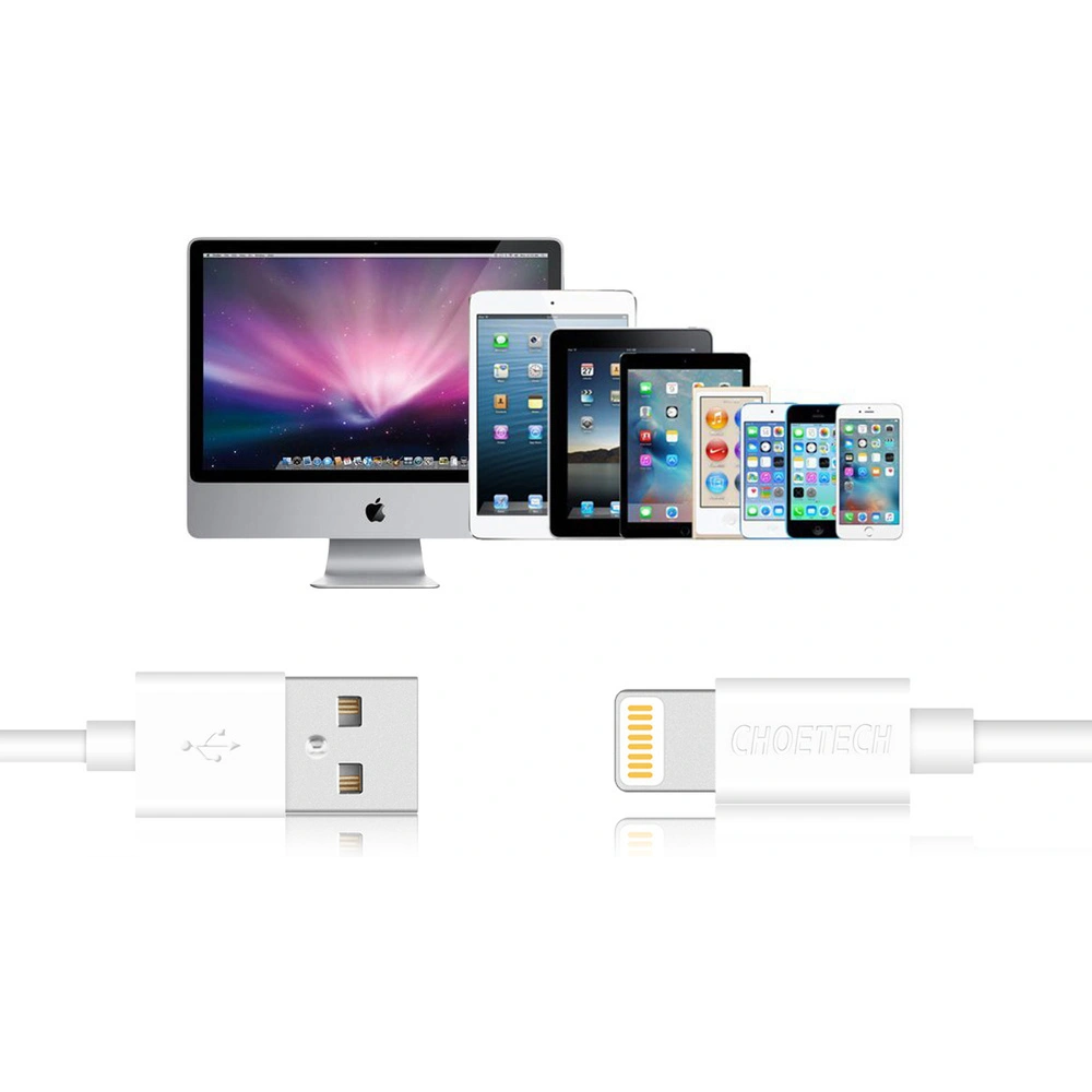 Hurtownia GSM - Cablul Choetech IP0026 MFI USB-A/Lightning 1,2m alb - CHT69 - {ean13} - Hurt