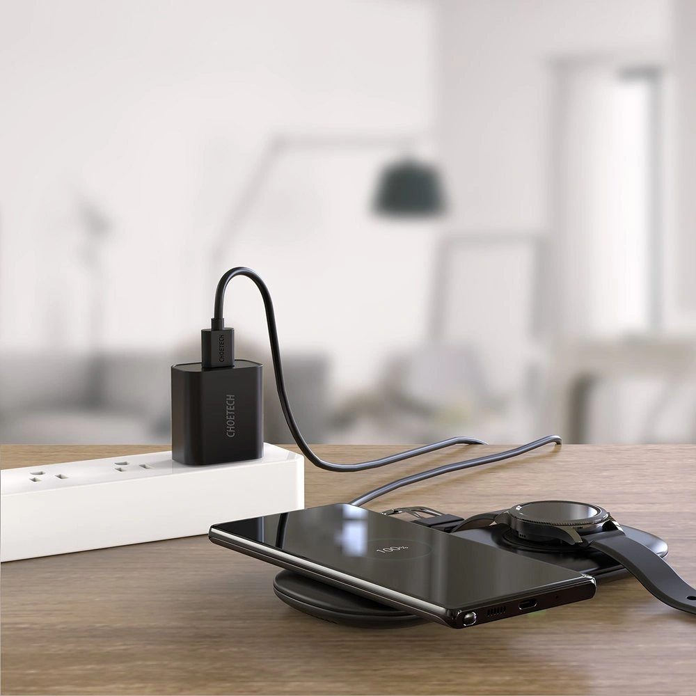 Hurtownia GSM - Kabelloses Ladegerät Choetech T570-S Qi 10W für das Telefon und Samsung Galaxy Watch schwarz - CHT71 - {ean13} - Hurt