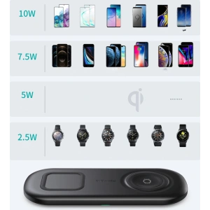 Hurtownia GSM - Ładowarka bezprzewodowa Choetech T570-S Qi 10W do telefonu i Samsung Galaxy Watch czarny - CHT71 - {ean13} - Hurt