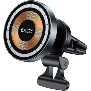 Hurtownia GSM - Uchyt do auta s bezdrátovou nabíječkou Tech-Protect MM15W-V5 Magnetic MagSafe Vent Car Mount Wireless Charger 15W Black - THP2047 - {ean13} - Hurt
