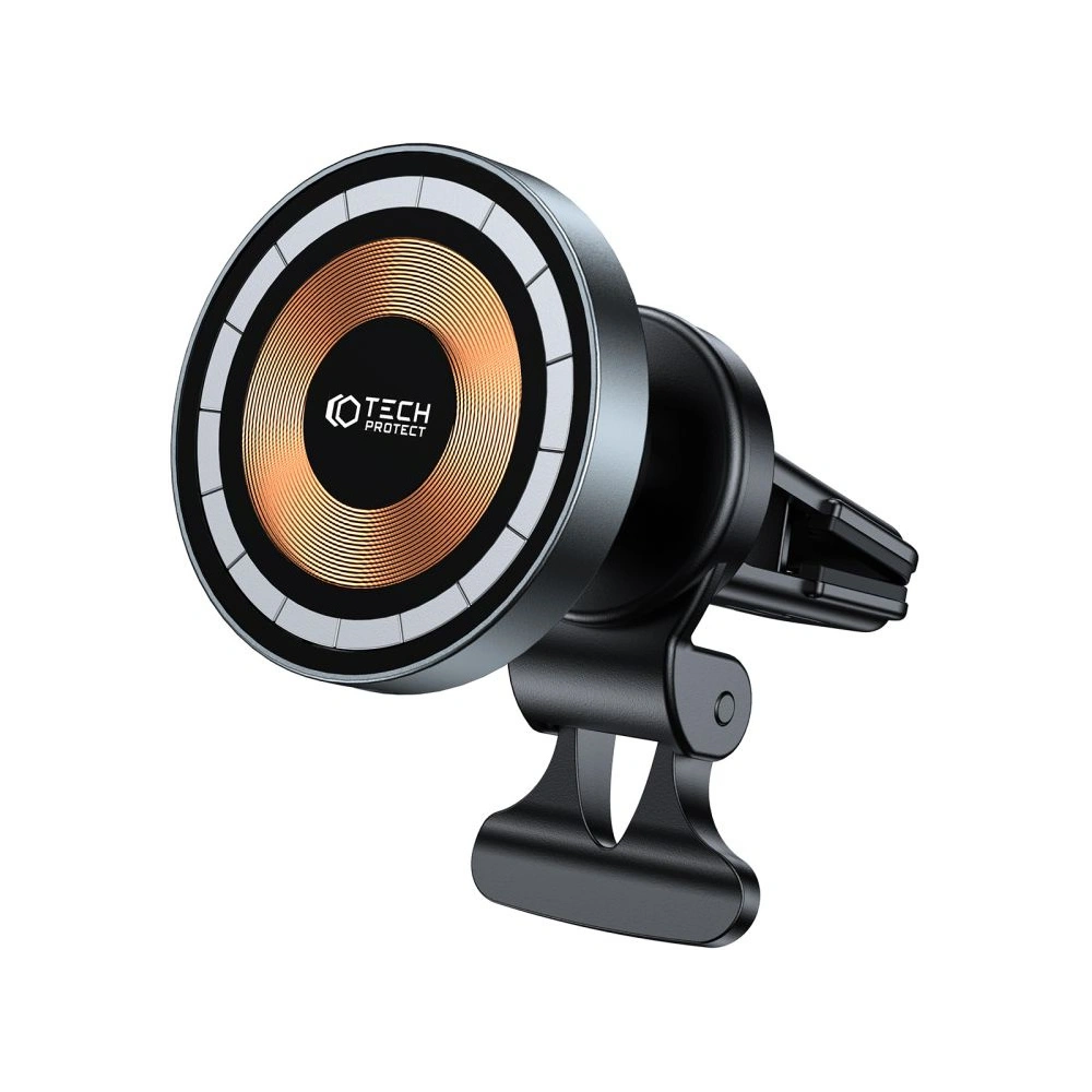 Hurtownia GSM - Auto-Halterung mit kabellosem Ladegerät Tech-Protect MM15W-V5 Magnetic MagSafe Lüftungs-Autohalterung Wireless Charger 15W Schwarz - THP2047 - {ean13} - Hurt