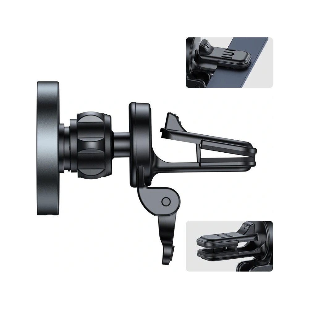 Hurtownia GSM - Auto-Halterung mit kabellosem Ladegerät Tech-Protect MM15W-V5 Magnetic MagSafe Lüftungs-Autohalterung Wireless Charger 15W Schwarz - THP2047 - {ean13} - Hurt