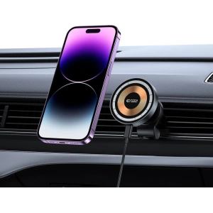 Hurtownia GSM - Auto-Halterung mit kabellosem Ladegerät Tech-Protect MM15W-V5 Magnetic MagSafe Lüftungs-Autohalterung Wireless Charger 15W Schwarz - THP2047 - {ean13} - Hurt