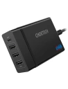 Nabíječka Choetech PD72-1C3U 3x USB-A/USB-C 60W Power Delivery černá