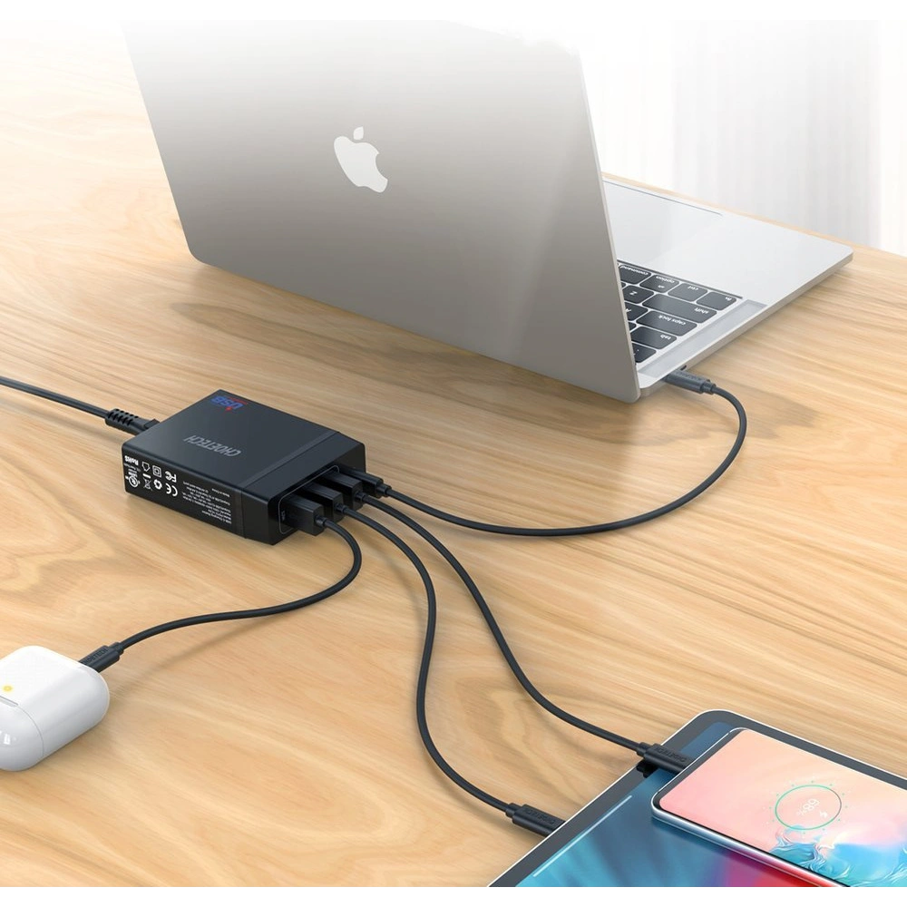 Hurtownia GSM - Netzteil Choetech PD72-1C3U 3x USB-A/USB-C 60W Power Delivery schwarz - CHT77 - {ean13} - Hurt