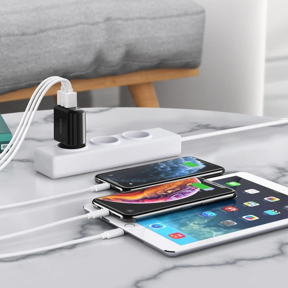 Hurtownia GSM - Nabíječka Choetech Q5009-EU 3x USB-A 3,4A černá - CHT78 - {ean13} - Hurt