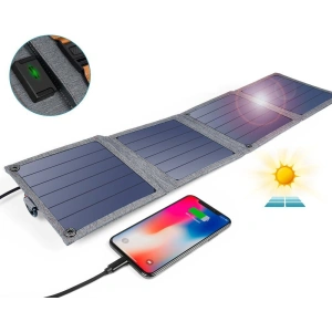 Hurtownia GSM - Solar-Ladegerät Choetech SC004 USB-A 14W faltbar grau - CHT80 - {ean13} - Hurt