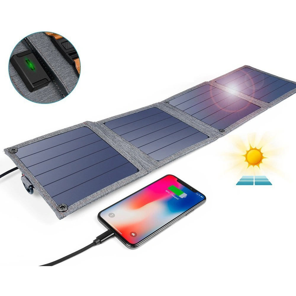 Hurtownia GSM - Solární nabíječka Choetech SC004 USB-A 14W skládací šedá - CHT80 - {ean13} - Hurt