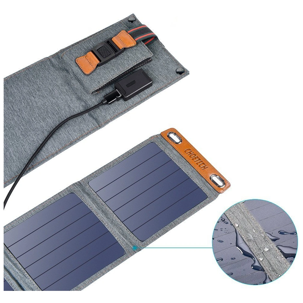 Hurtownia GSM - Solární nabíječka Choetech SC004 USB-A 14W skládací šedá - CHT80 - {ean13} - Hurt