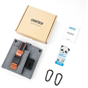 Hurtownia GSM - Solar-Ladegerät Choetech SC004 USB-A 14W faltbar grau - CHT80 - {ean13} - Hurt