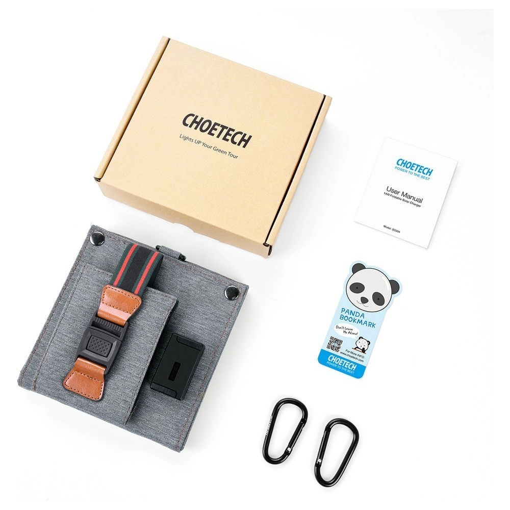Hurtownia GSM - Solar-Ladegerät Choetech SC004 USB-A 14W faltbar grau - CHT80 - {ean13} - Hurt