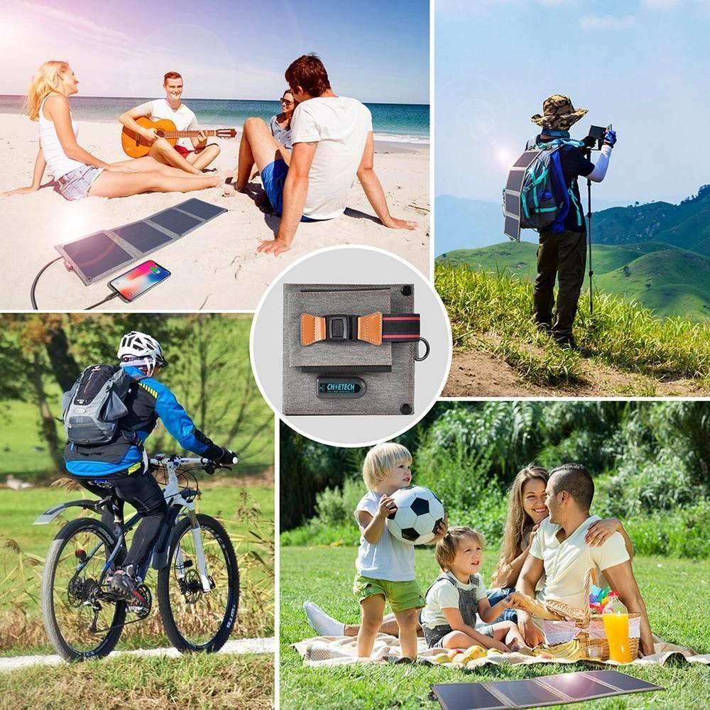 Hurtownia GSM - Solární nabíječka Choetech SC004 USB-A 14W skládací šedá - CHT80 - {ean13} - Hurt
