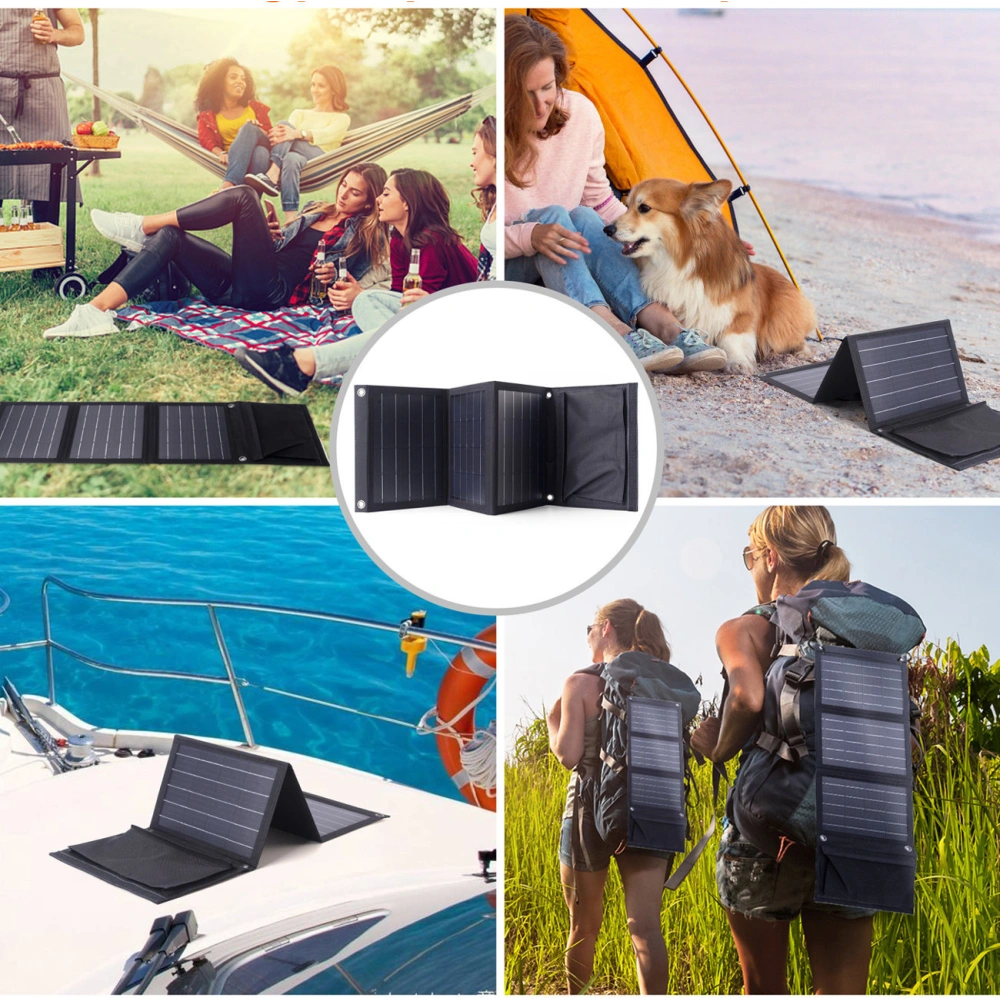 Hurtownia GSM - Ładowarka solarna Choetech SC005 22W rozkładana 2xUSB-A czarna - CHT81 - {ean13} - Hurt
